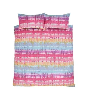 Tie dye duvet cover set blue/pink/yellow Rapport