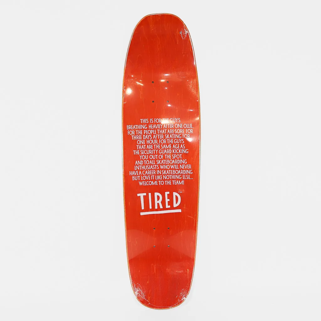 Tired Skateboards - 8.625” Donny Shape Sad Faces Skateboard Deck