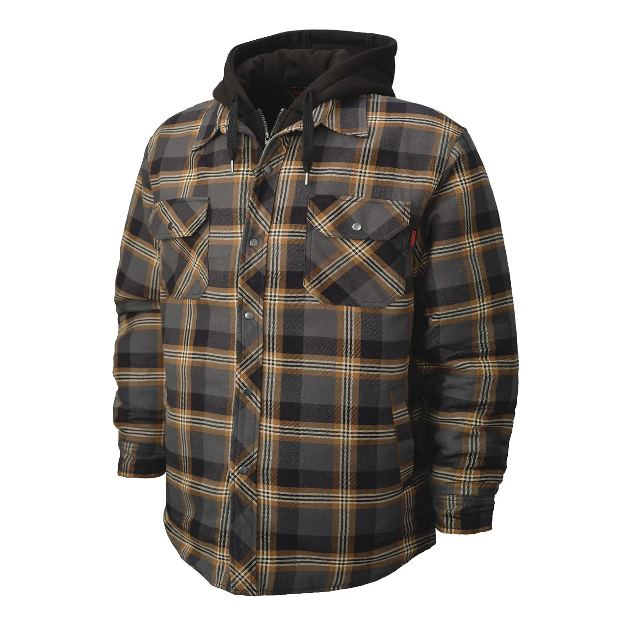 Tough Duck Quilt Lined Hooded Flannel Jac-shirt WS06