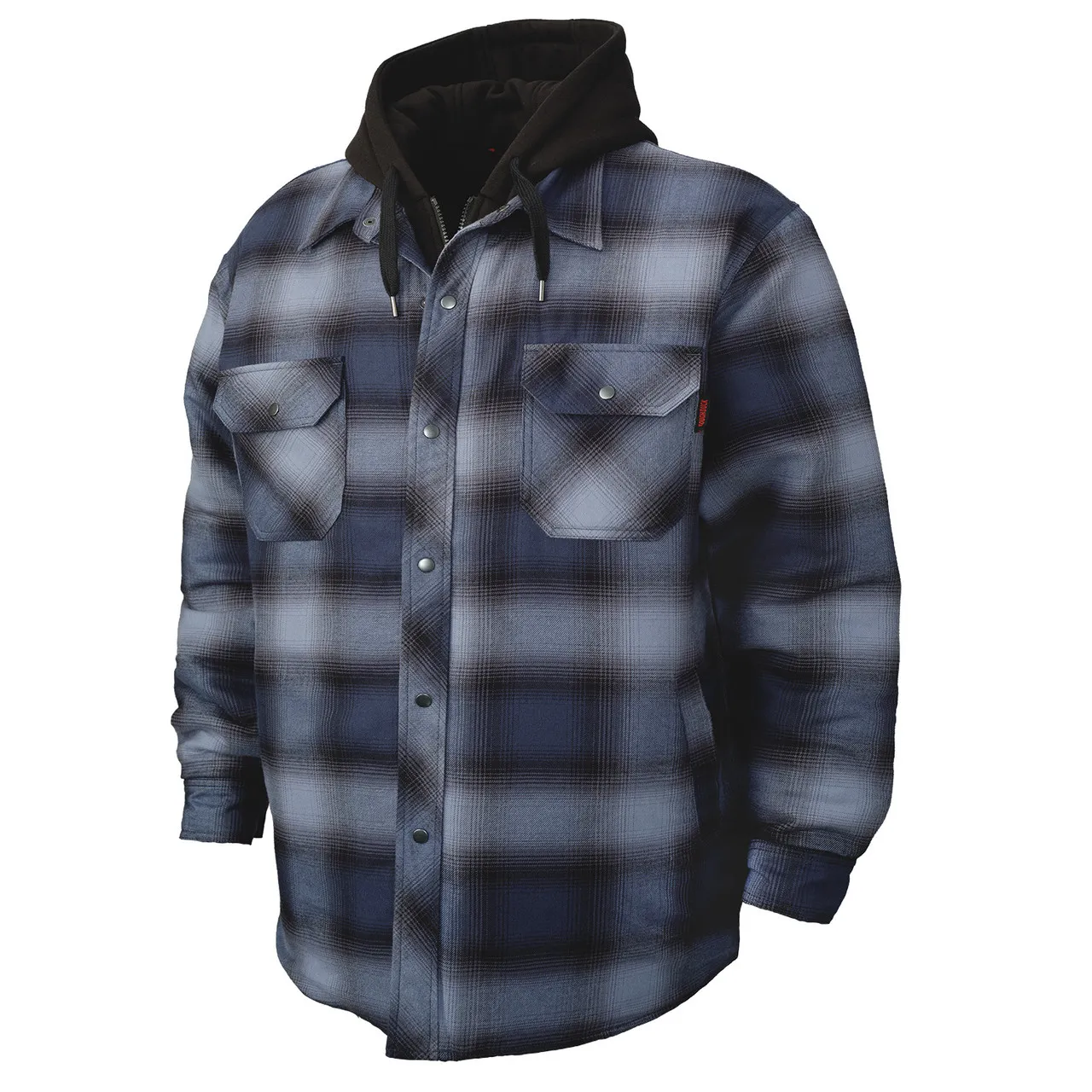 Tough Duck Quilt Lined Hooded Flannel Jac-shirt WS06