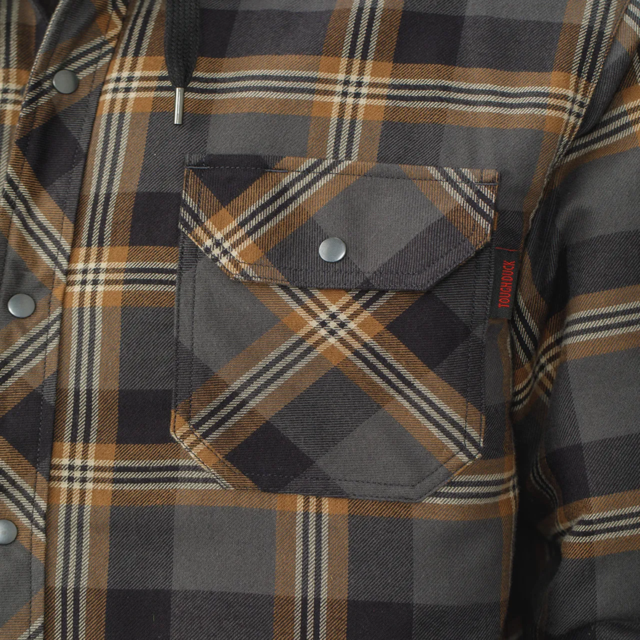 Tough Duck Quilt Lined Hooded Flannel Jac-shirt WS06