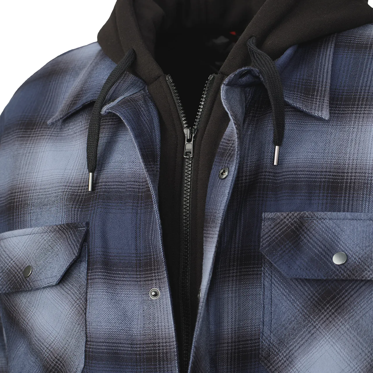 Tough Duck Quilt Lined Hooded Flannel Jac-shirt WS06