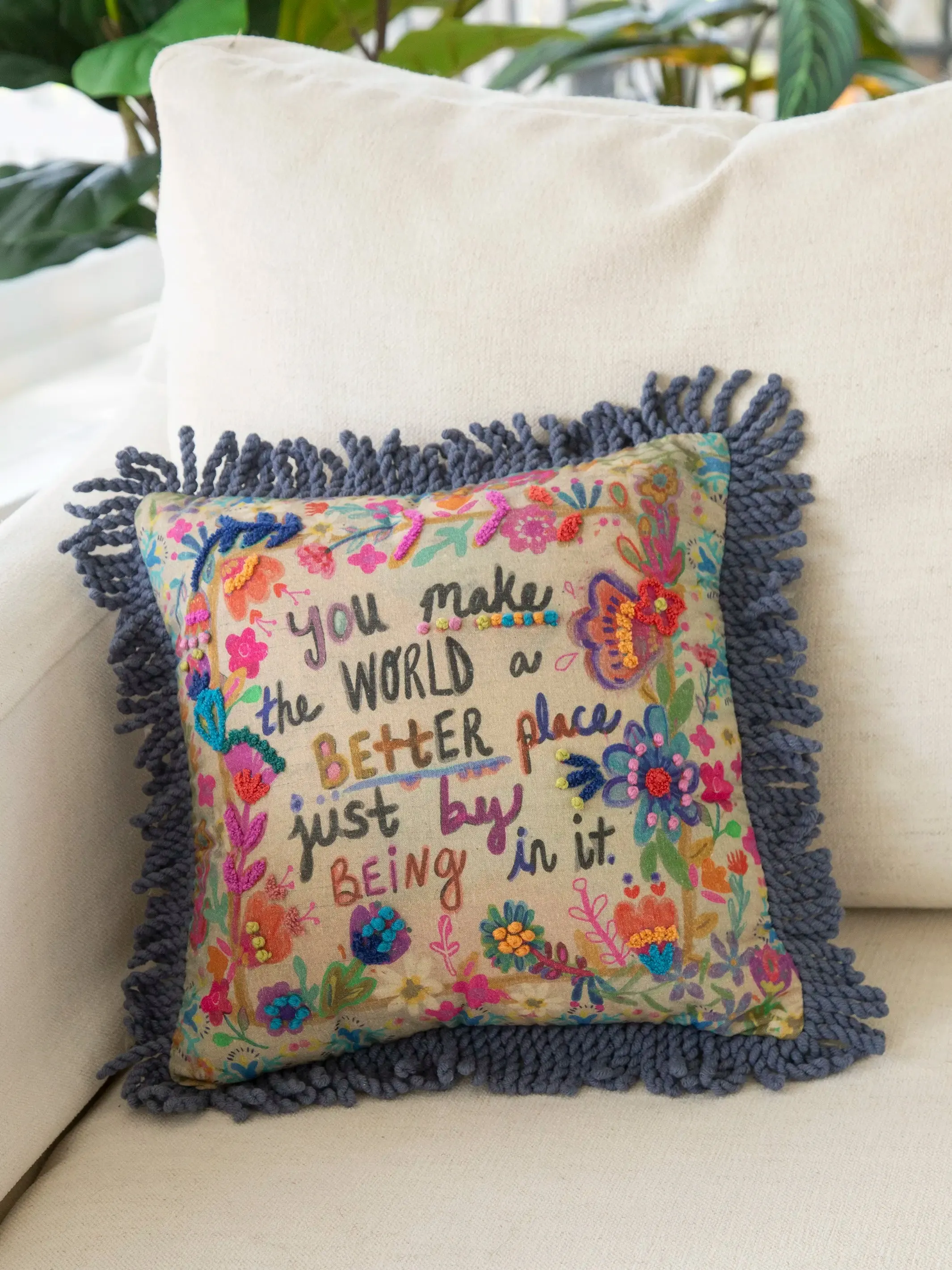 Tufted Boho Pillow - World Better