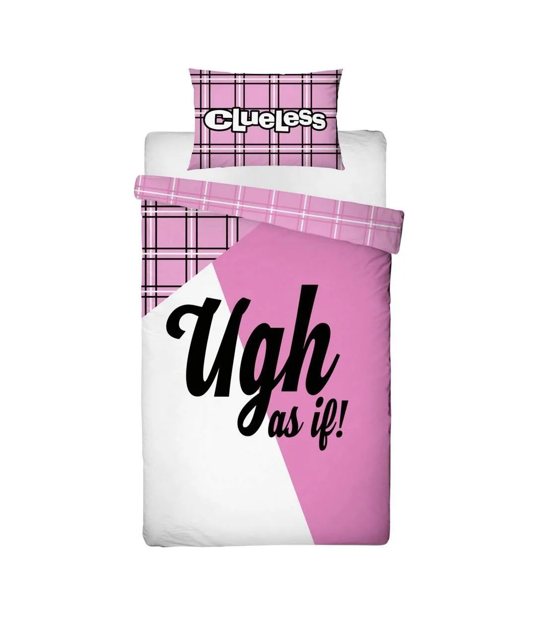 Ugh as if! icon duvet cover set pink/white Clueless