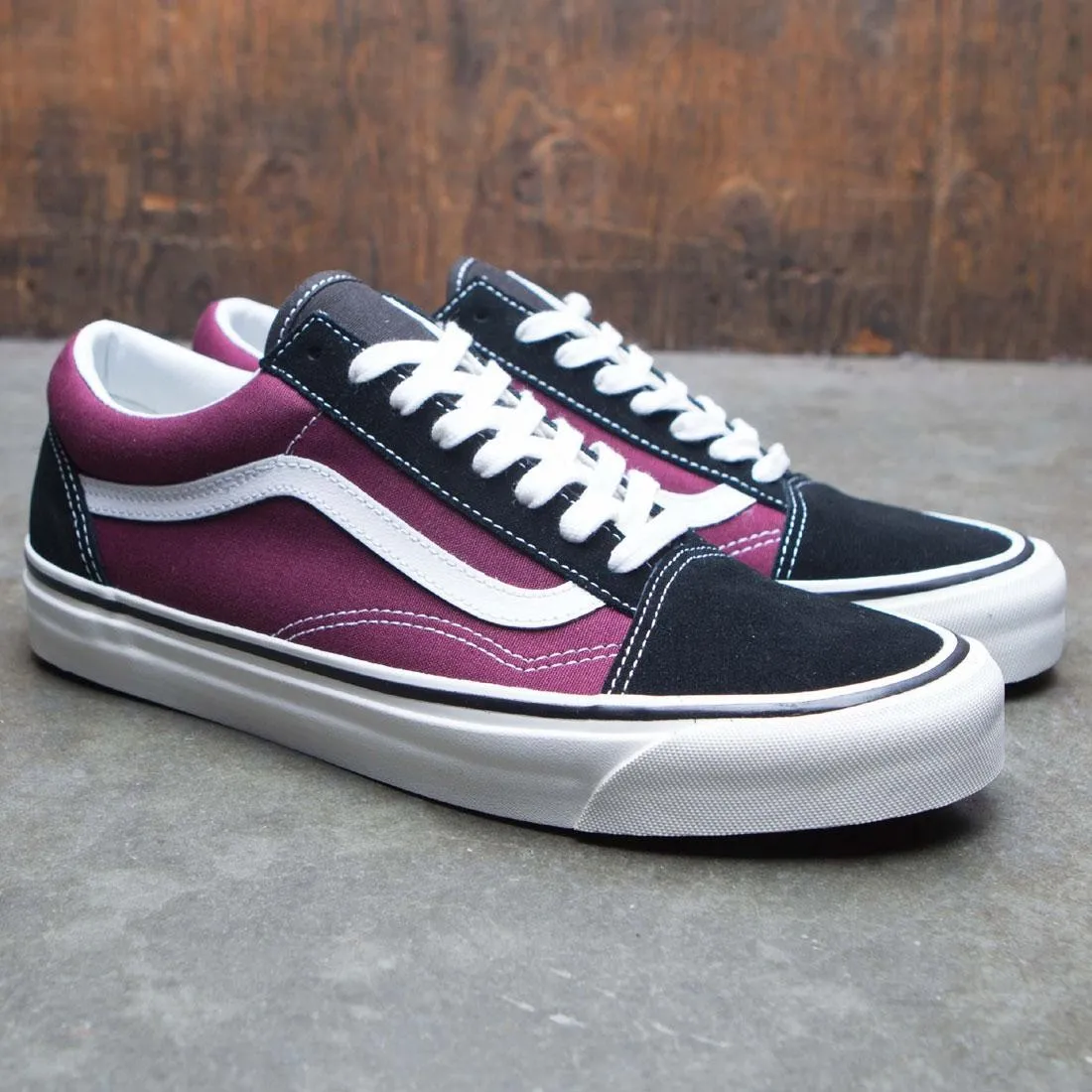 Vans Men Old Skool DX - Anaheim (burgundy / white / black)