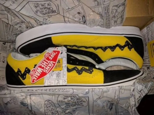 Vans Old Skool x Peanuts Charlie Brown Yellow/Black Good...