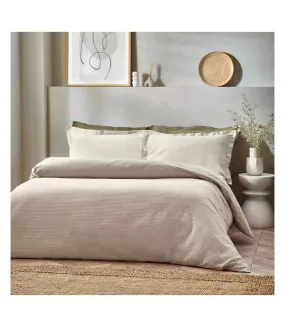 Waffle textured duvet cover set linen Yard