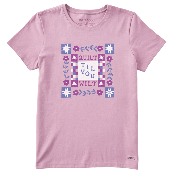 Women's Quilt Til You Wilt Short Sleeve  Tee