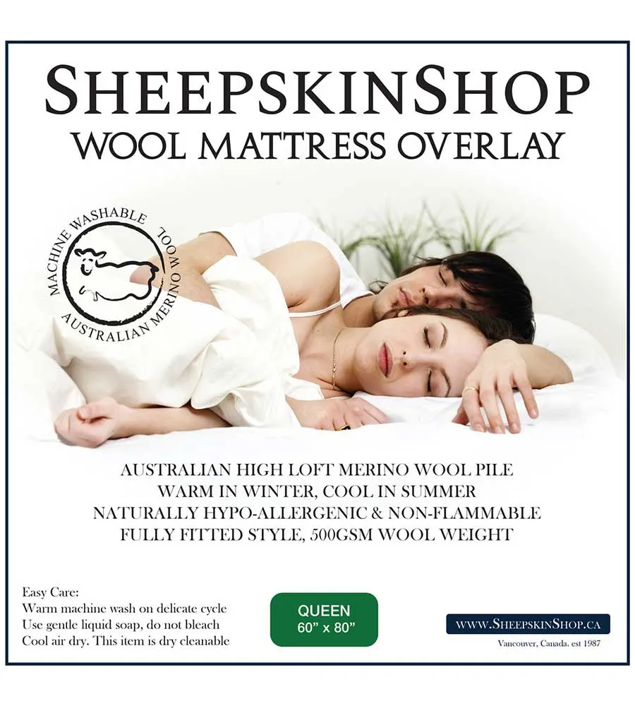 Wool Mattress Pad - Queen (60x80)