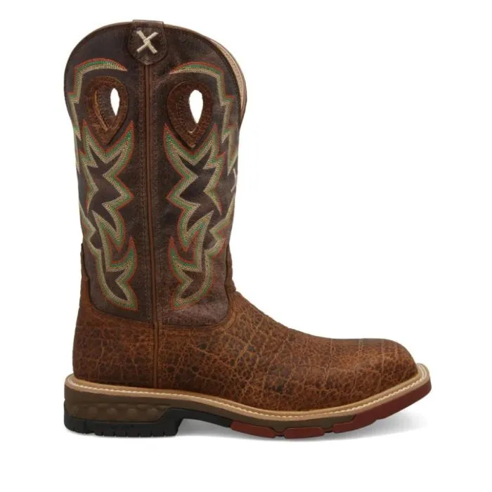 Work Twisted X Men's 12"" Western Work Boot Tan & Tan