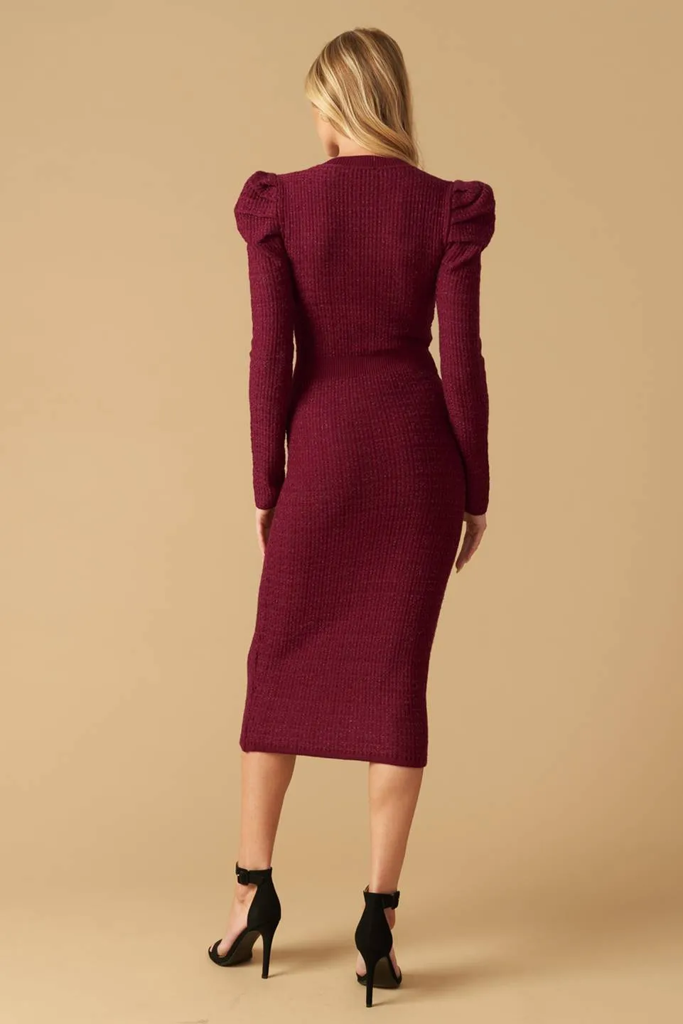 YOUNG LOVE SWEATER MIDI DRESS