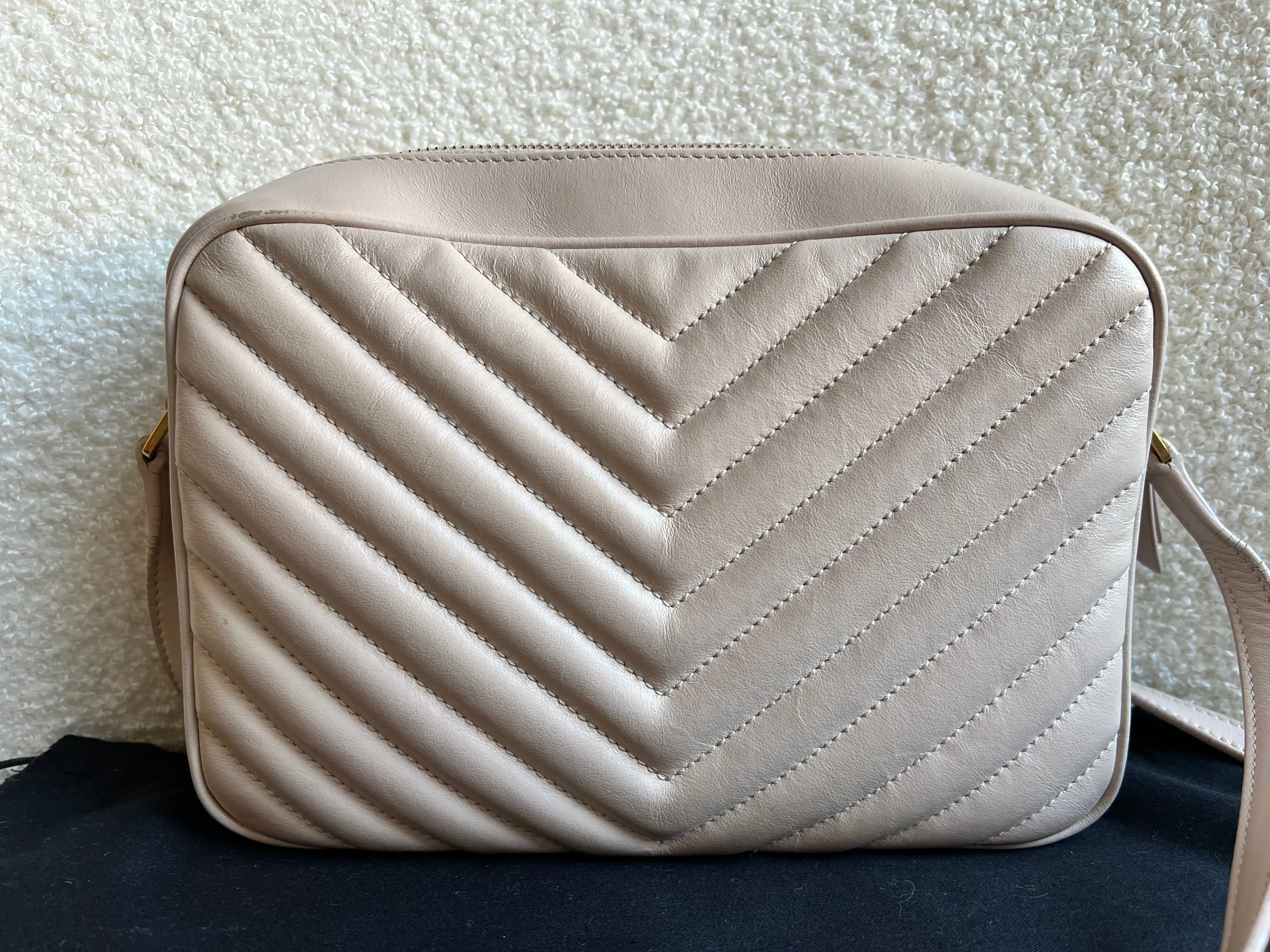 Yves Saint Laurent (YSL) Pink Lou Camera Bag