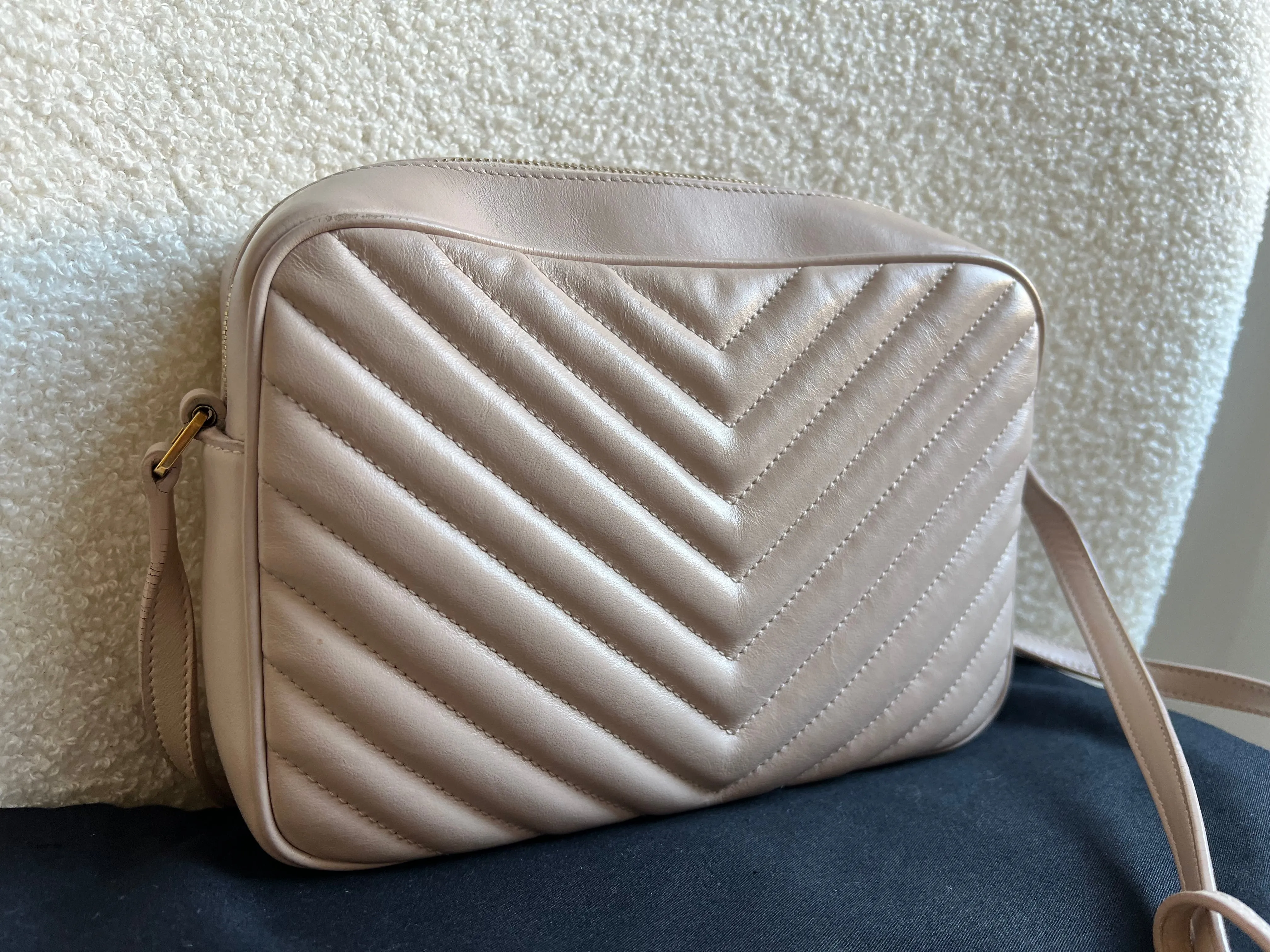 Yves Saint Laurent (YSL) Pink Lou Camera Bag