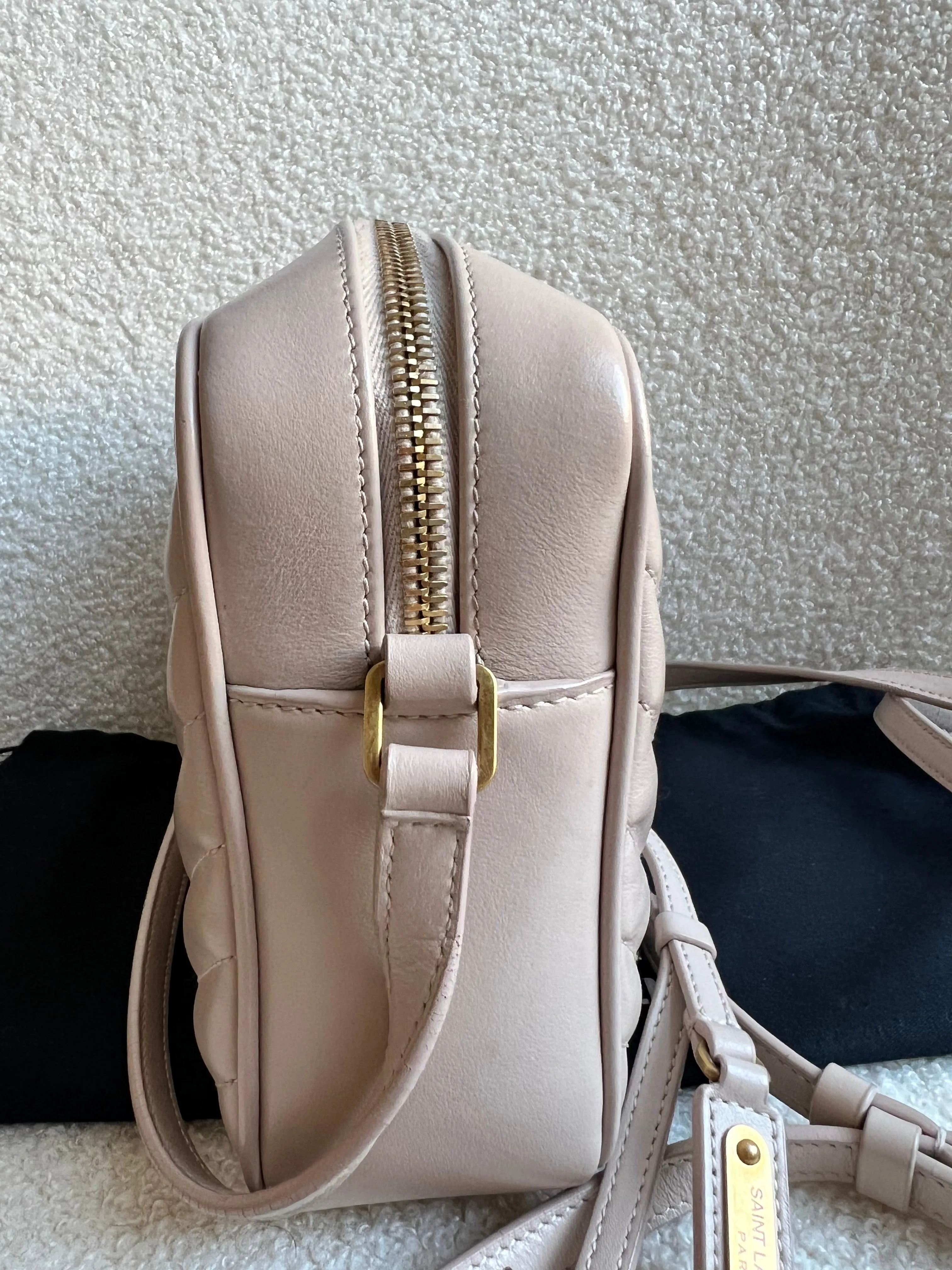 Yves Saint Laurent (YSL) Pink Lou Camera Bag