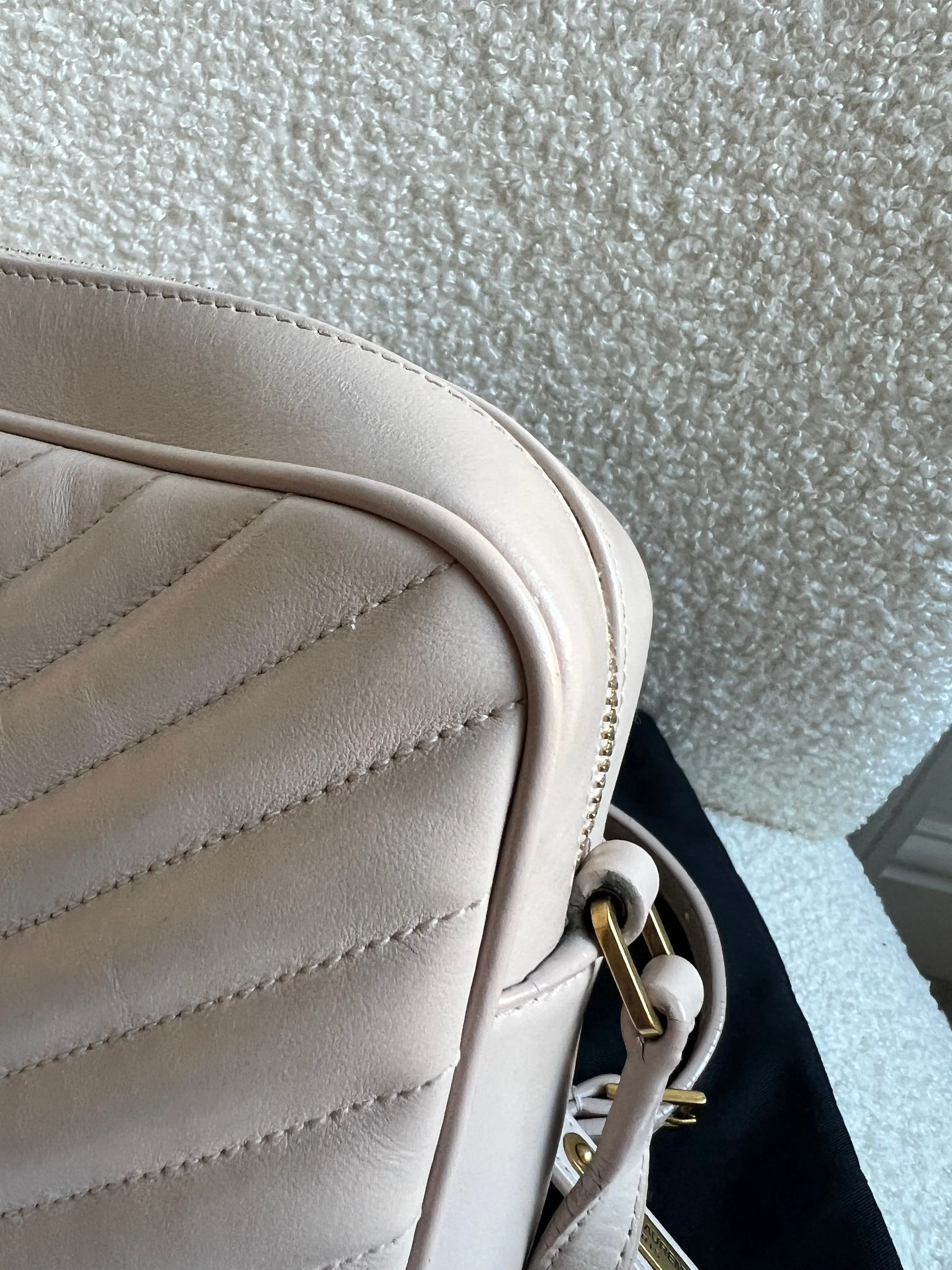 Yves Saint Laurent (YSL) Pink Lou Camera Bag