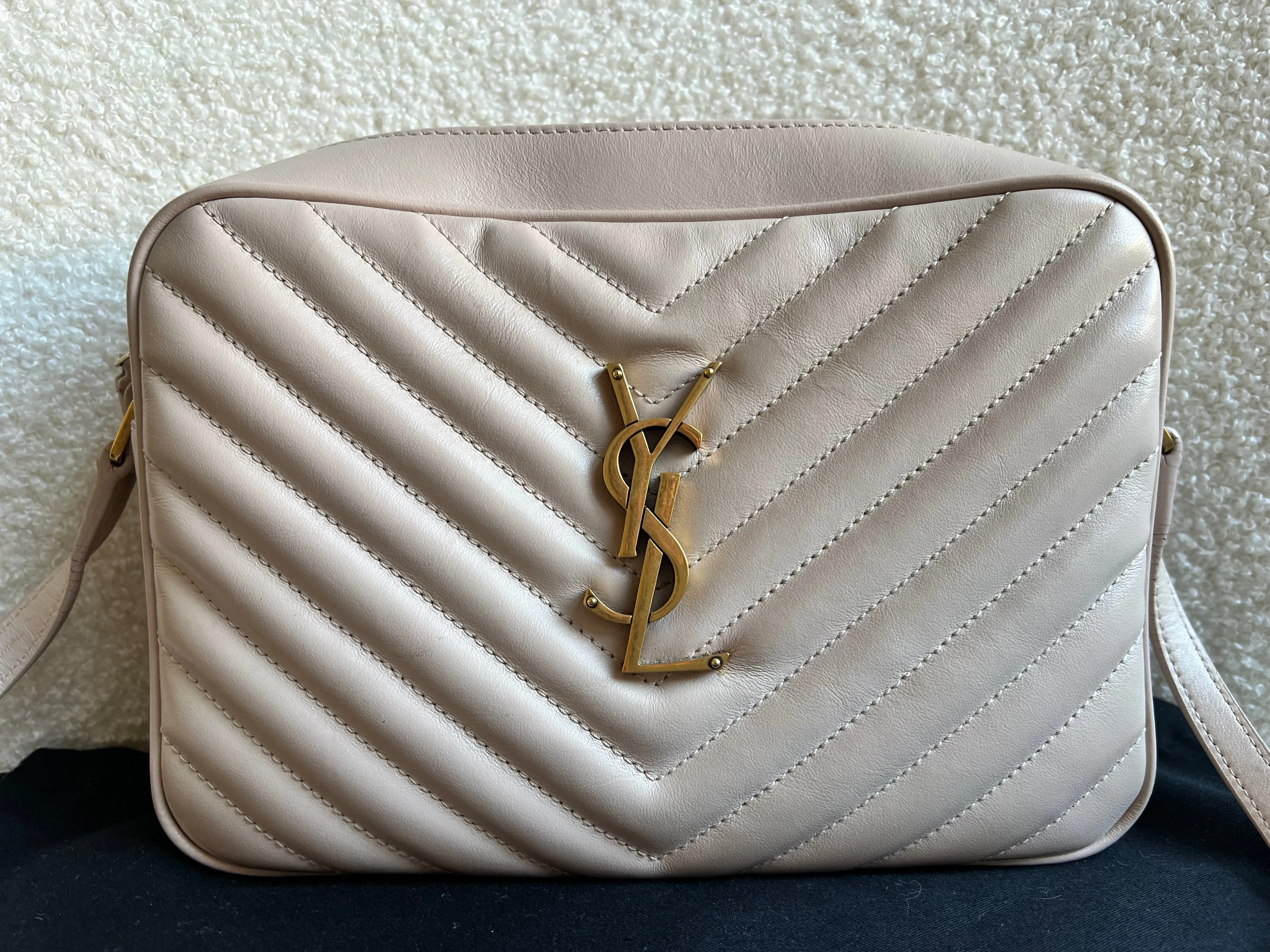 Yves Saint Laurent (YSL) Pink Lou Camera Bag