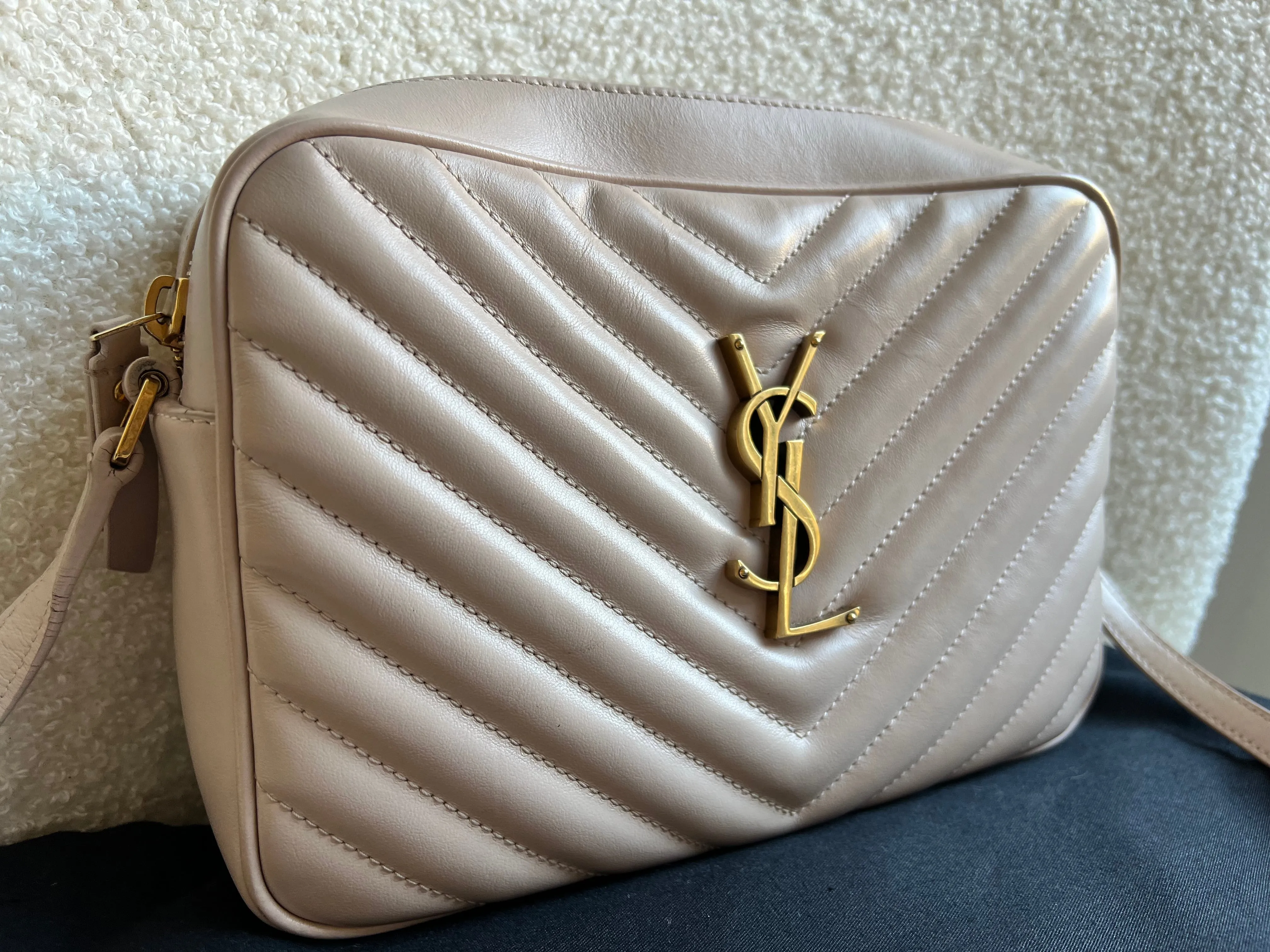 Yves Saint Laurent (YSL) Pink Lou Camera Bag