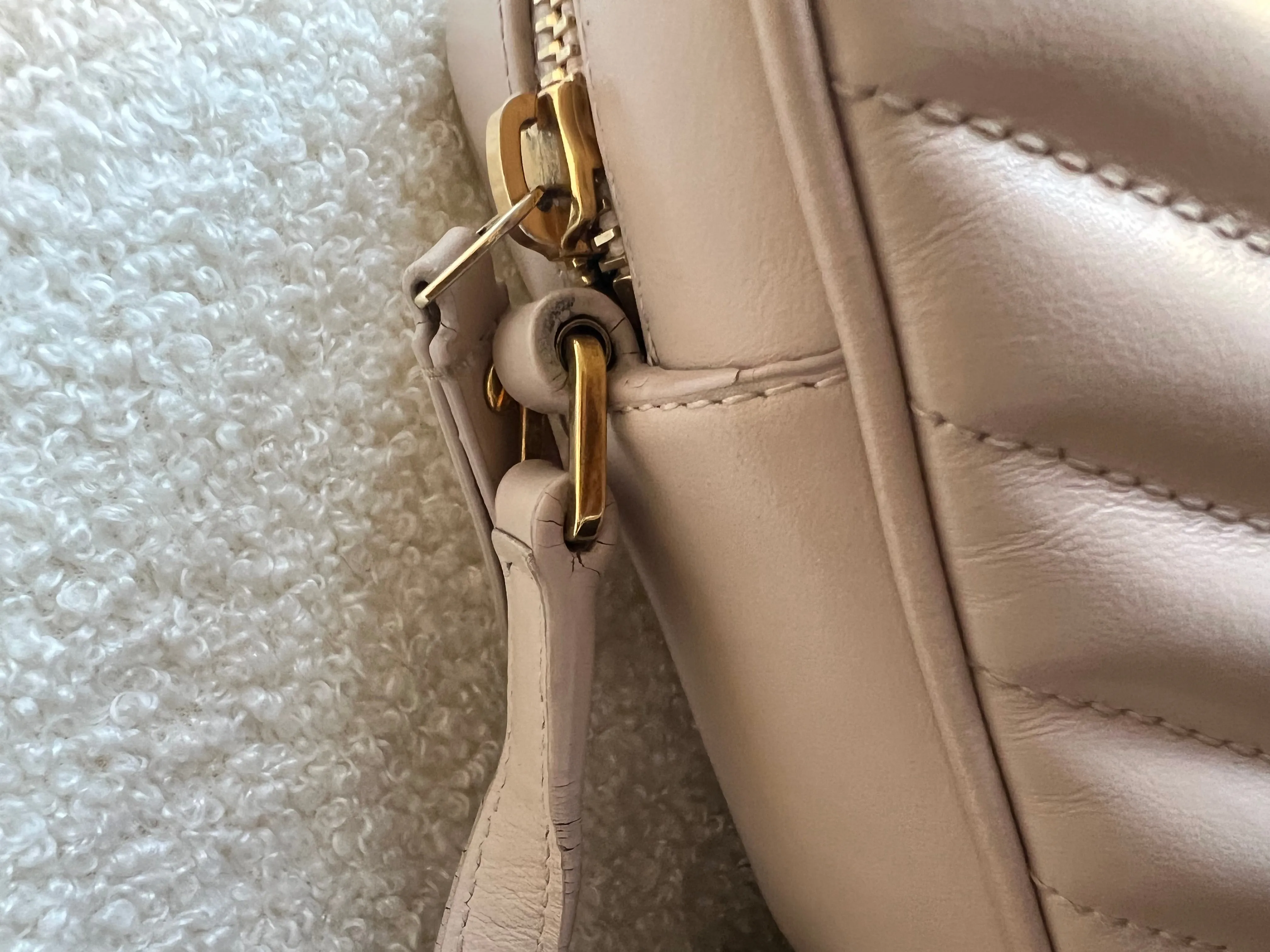 Yves Saint Laurent (YSL) Pink Lou Camera Bag