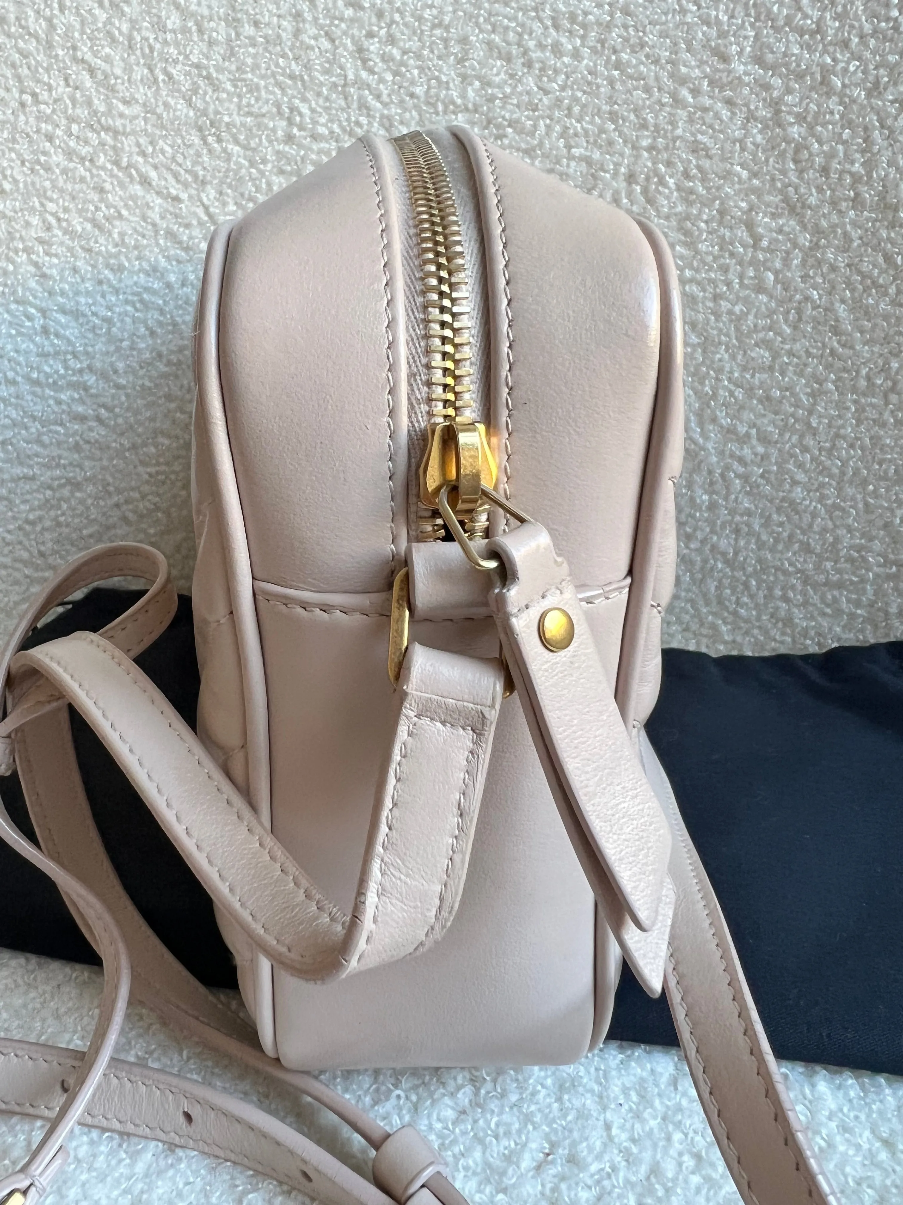 Yves Saint Laurent (YSL) Pink Lou Camera Bag