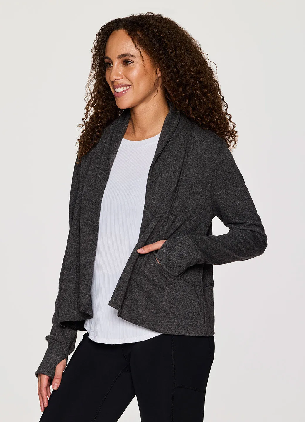 Zen Cropped Open Cardigan