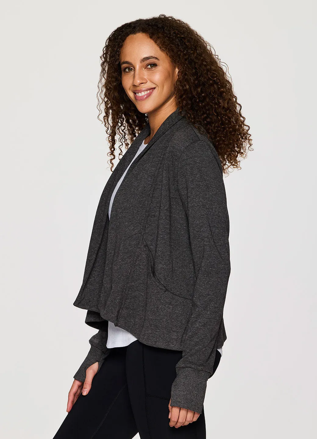 Zen Cropped Open Cardigan